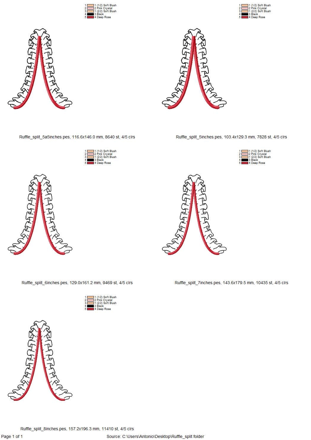 Ruffle Split Side Seam