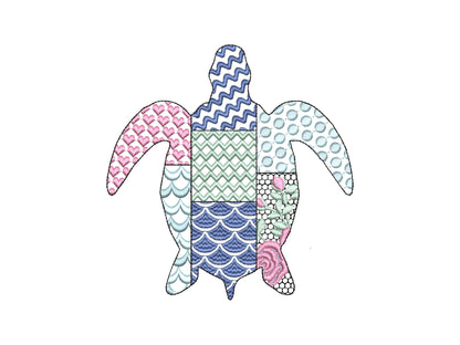 Patchwork Patterned Turtle Tortoise