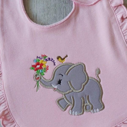 Cute Little Elephant Applique Set