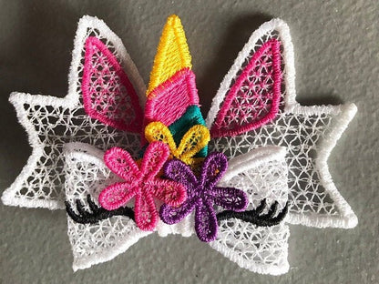 Unicorn Double Layer Big Bow FSL
