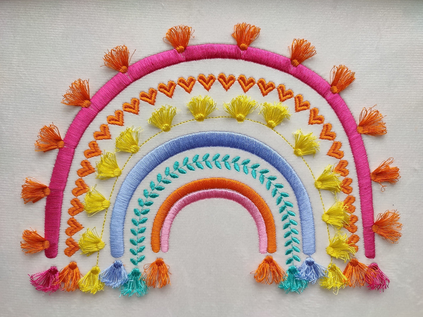 Boho Rainbow With Fringed Tassels