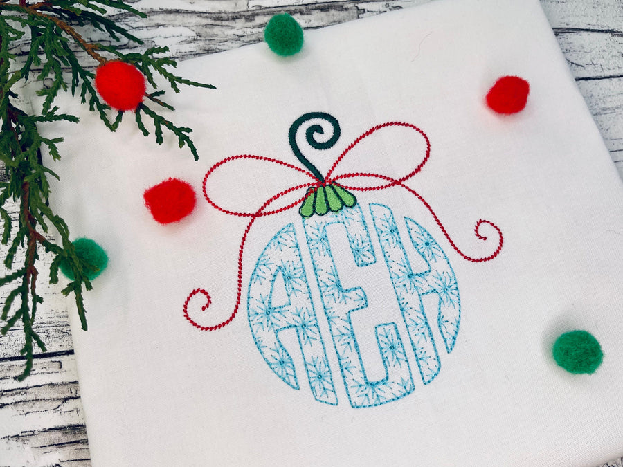 Snowflake Monogram A-Z, awesome winter frozen snow three letters circle