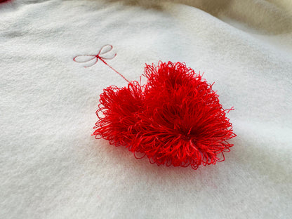 Cute Hanging Fringed Heart