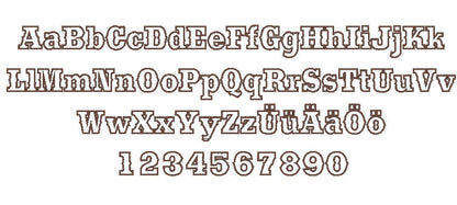 Cowboy Font Applique