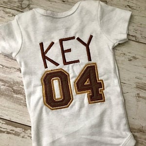 Double Applique Athletic Sport Font