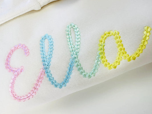 Extra Bold Chain Stitch Handwritten Font