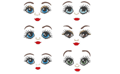 Doll Pretty Face Set of 6