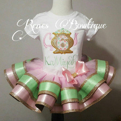 Teapot alice teaprty birthday theme teapot machine embroidery applique