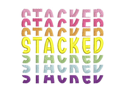 Awesome Stacked Font