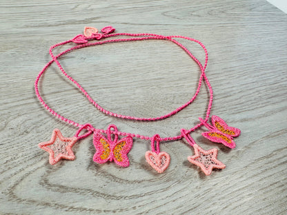 Princess Girls Friendship Bracelet Necklace