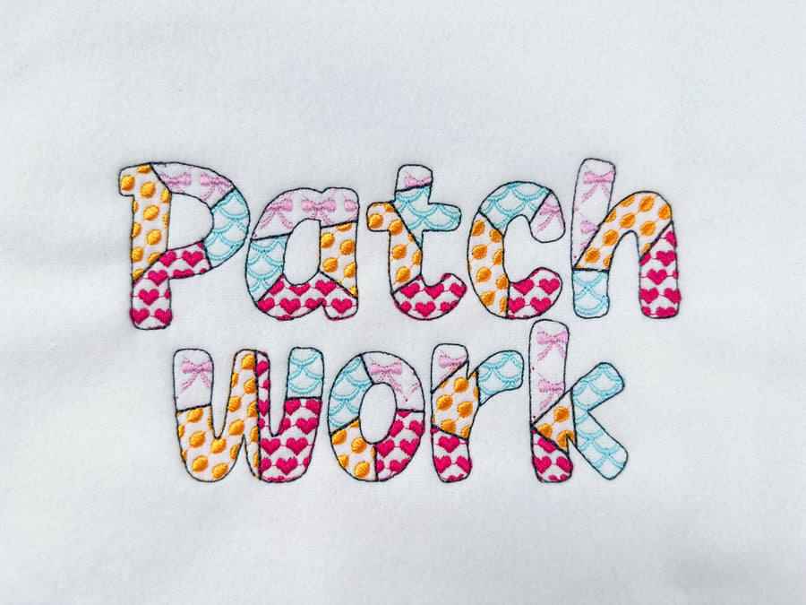 Patchwork Patterned Summer Font