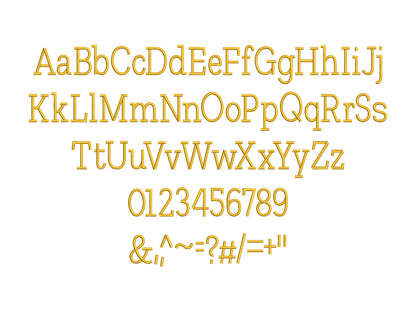 Satin Stitch Football Font Set of 2