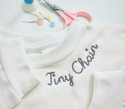 Tiny Playful Chain Stitch Handwritten Font