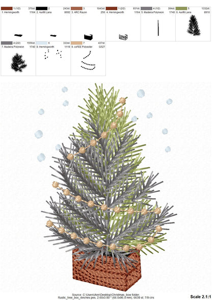 Rustic Old Fashioned Christmas Tree