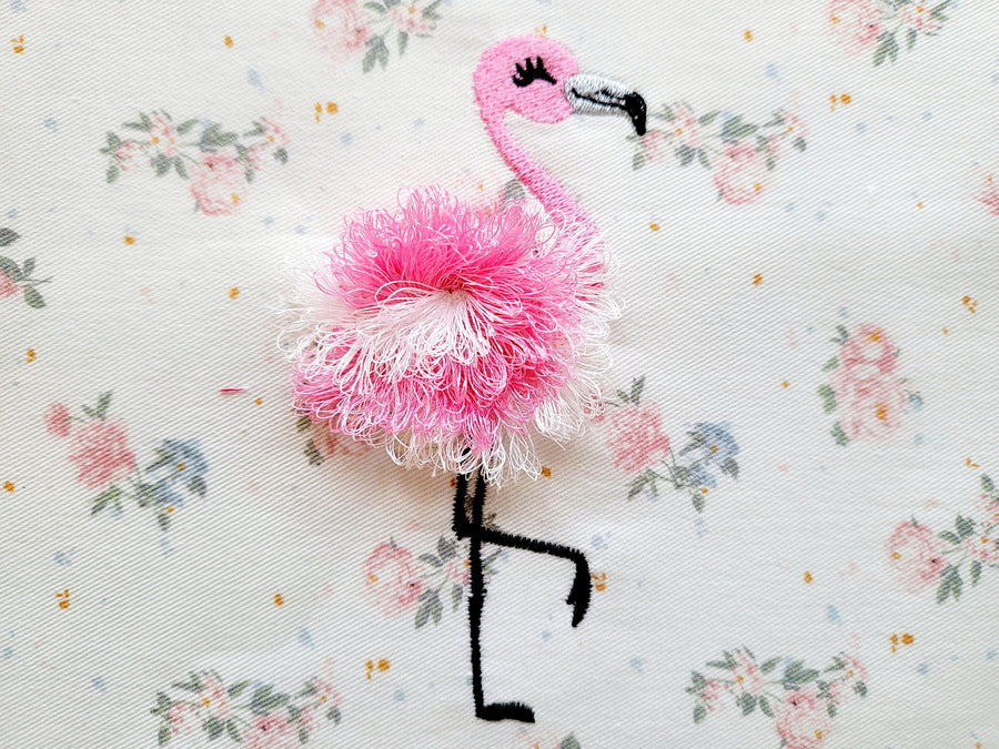 Small 2-Color Fringed Flamingo