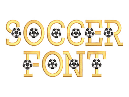 Puffy Puff Foam Soccer Font