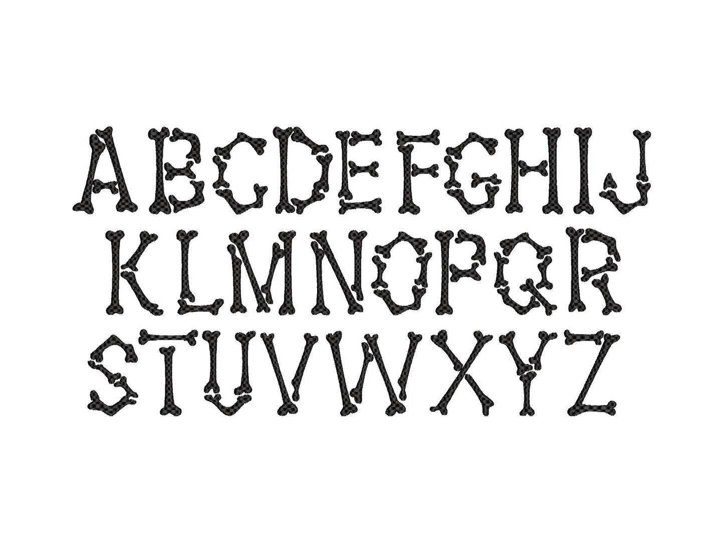 Halloween Spooky Bone Font