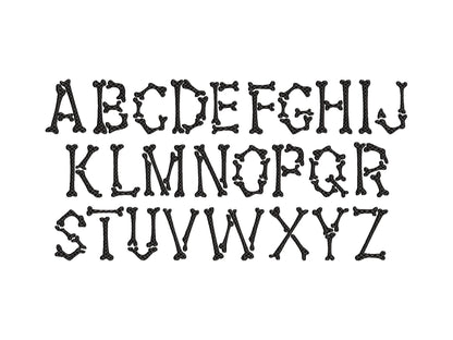Halloween Spooky Bone Font