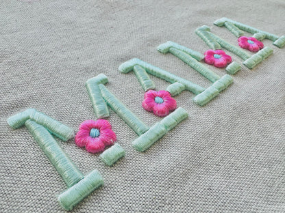 Puffy Puff Foam Floral Font