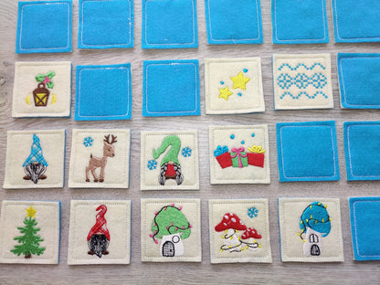Memory Game Christmas Gnomes