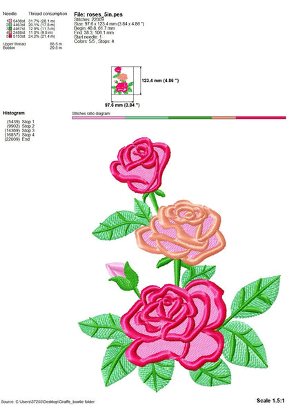 Shabby Chic Flower Rose Bouquet