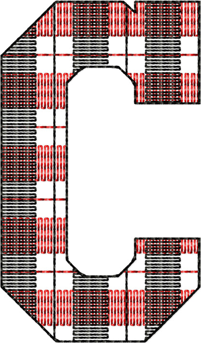 Buffalo Plaid Gingham Patterned Sport Font