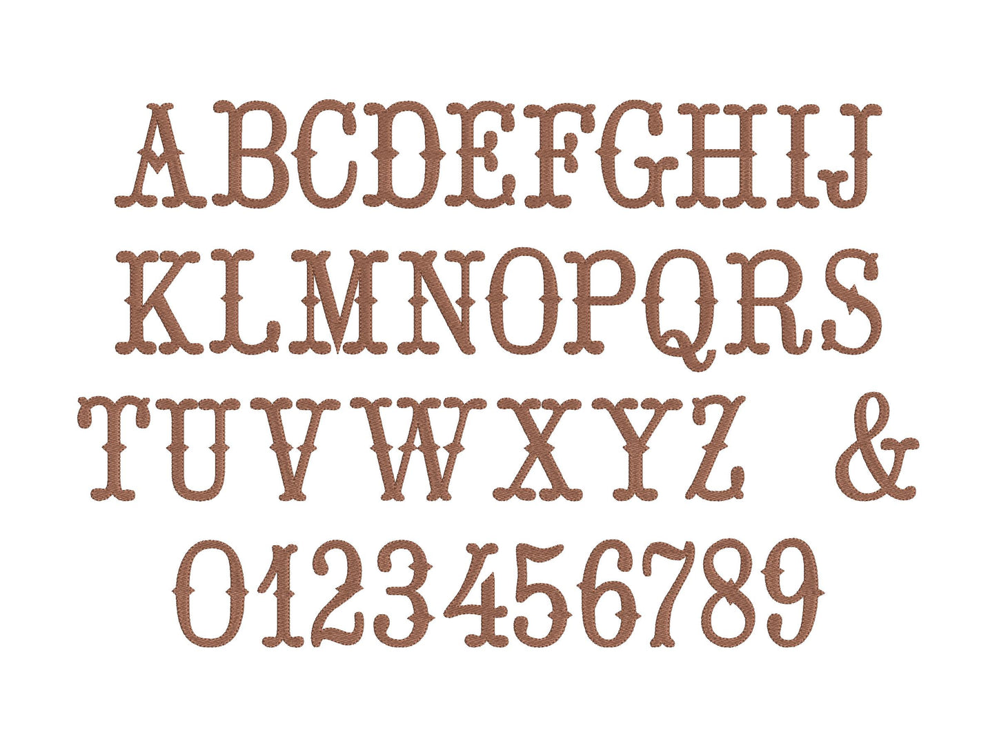 Fishtail Monogram Font