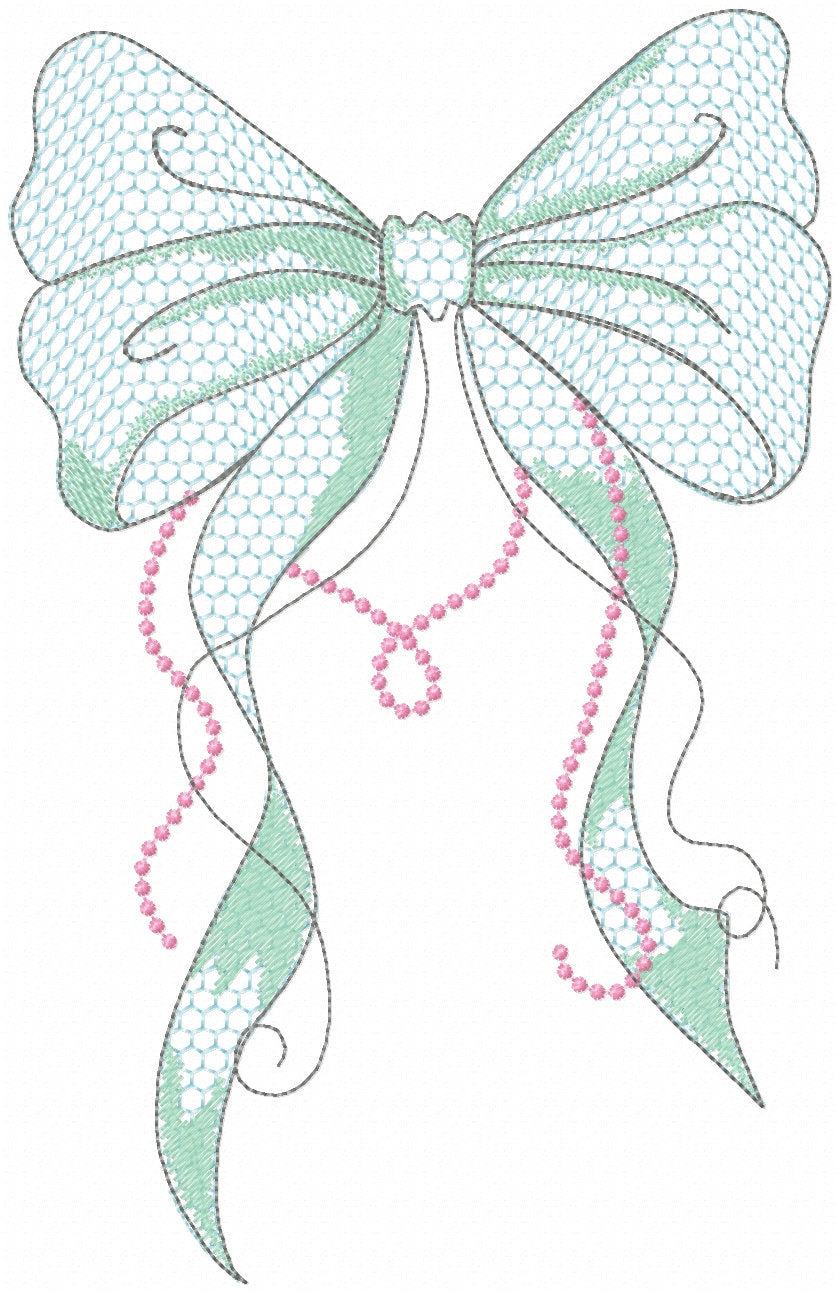 Trendy Lace Bow Light Stitch
