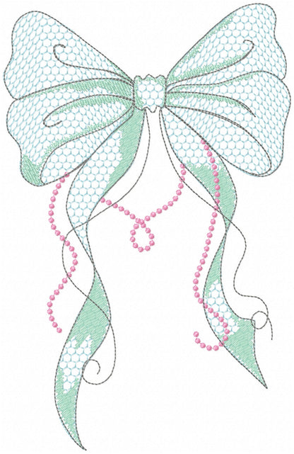 Trendy Lace Bow Light Stitch