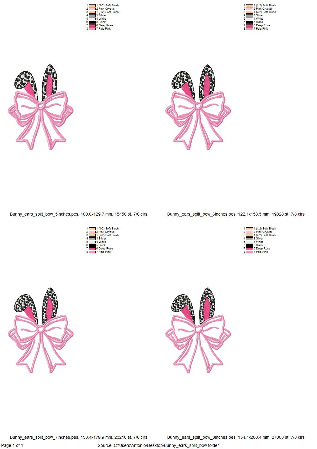 Bunny Ears with Leopard Spots