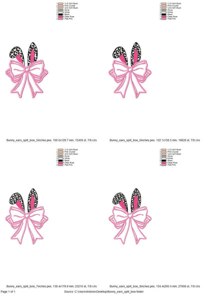 Bunny Ears with Leopard Spots