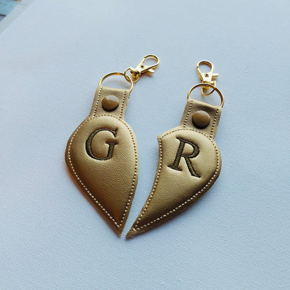 Split Heart Puffy Puff 3D Foam Keychain