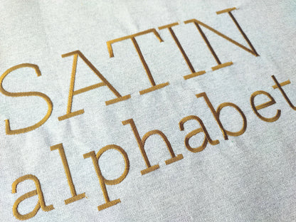 Satin Stitch Classic Block Font