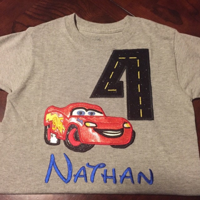Road Birthday Numbers Applique