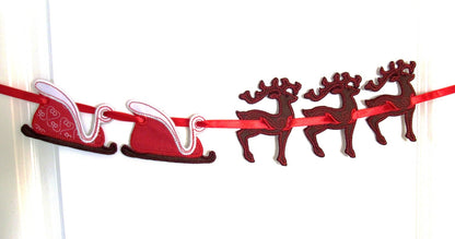 Christmas deer banners In The Hoop