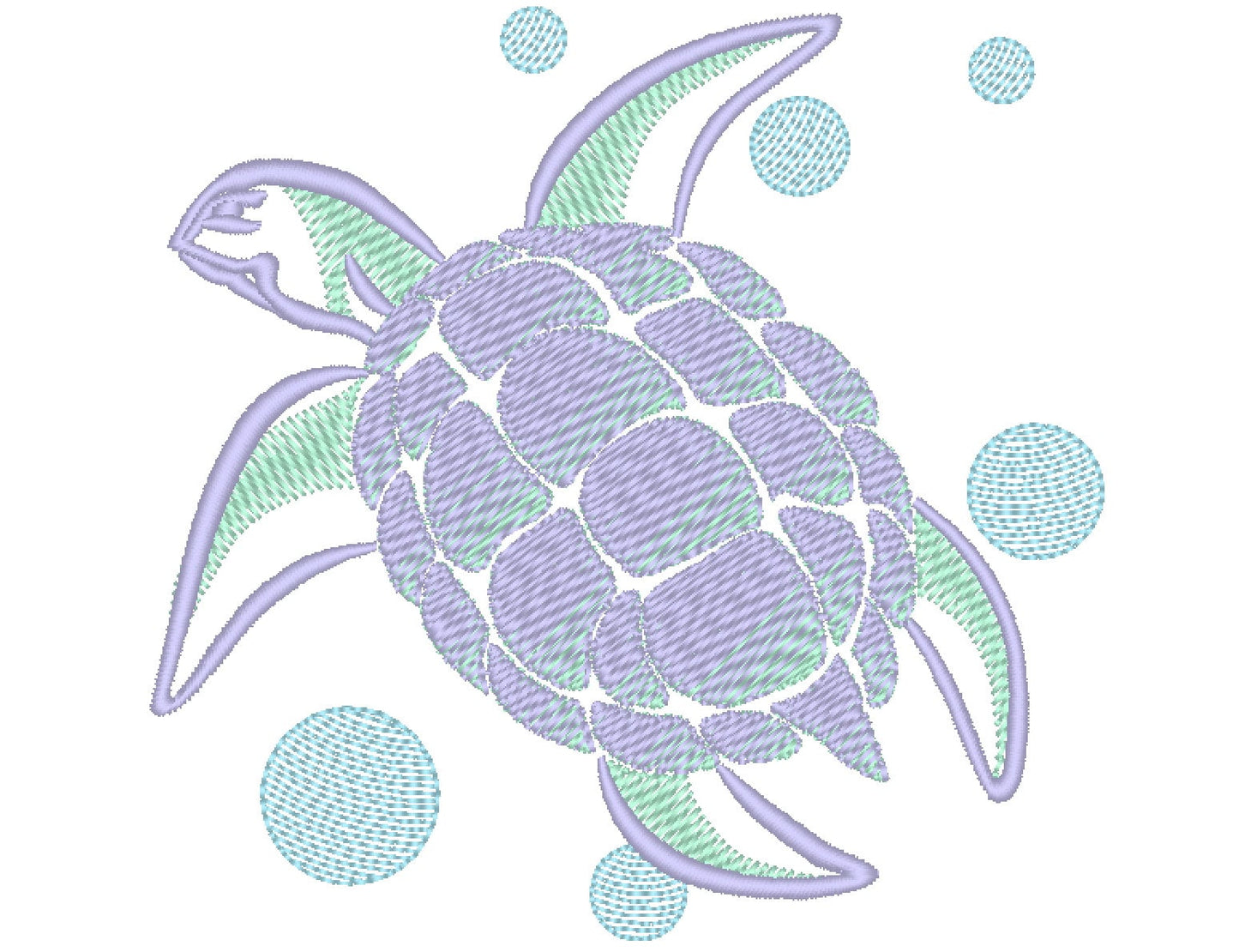 Iridescent 2-Color Tribal Turtle