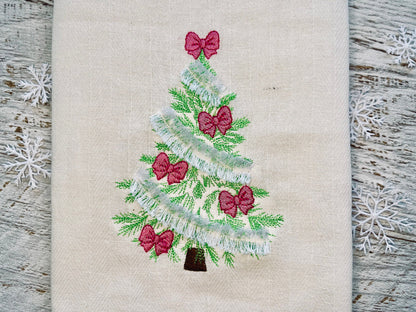 Vintage Old Fashioned Fringed Garland Christmas Tree