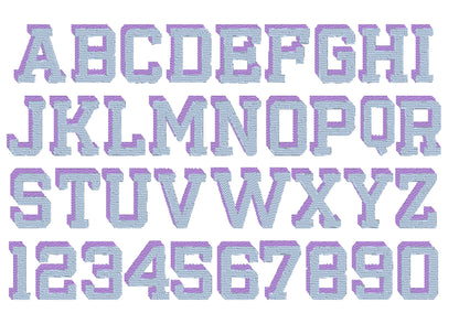 Varsity Collegiate Block Shadow Font