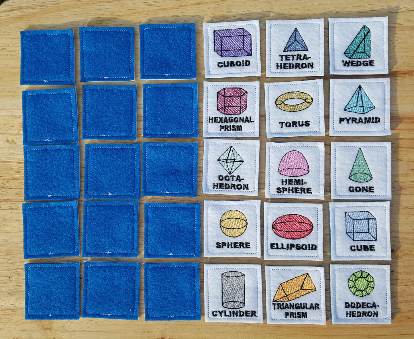 Smart Kids Memory Game Geometric Shapes