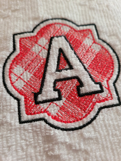 Plaid Classic Embossed Towel Monogram