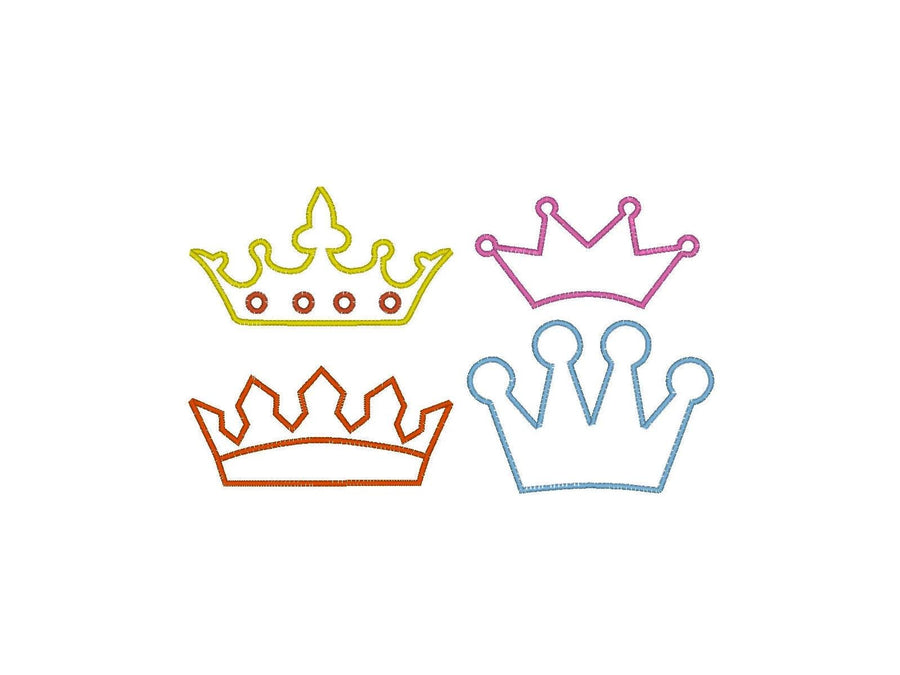 Princess Crown Diadem Tiara Applique