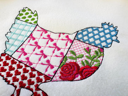 Patchwork Patterned Farm Chicken