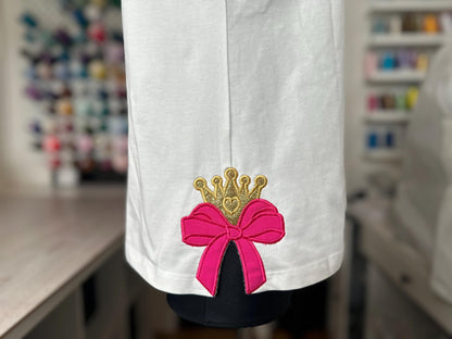 Bow and Princess Crown Diadem Tiara