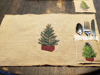 Rustic Old Fashioned Christmas Tree