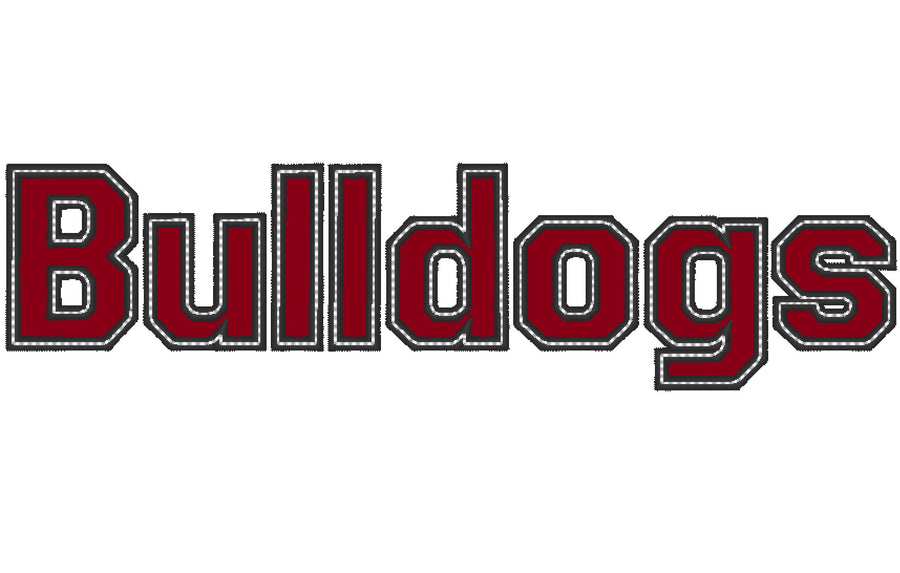 Athletic Collegiate School Team Font Applique