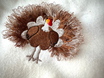 Mini Fringed Thanksgiving Turkey