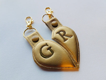 Split Heart Puffy Puff 3D Foam Keychain