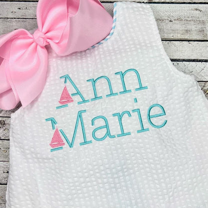 Satin Stitch Mini Boat Font