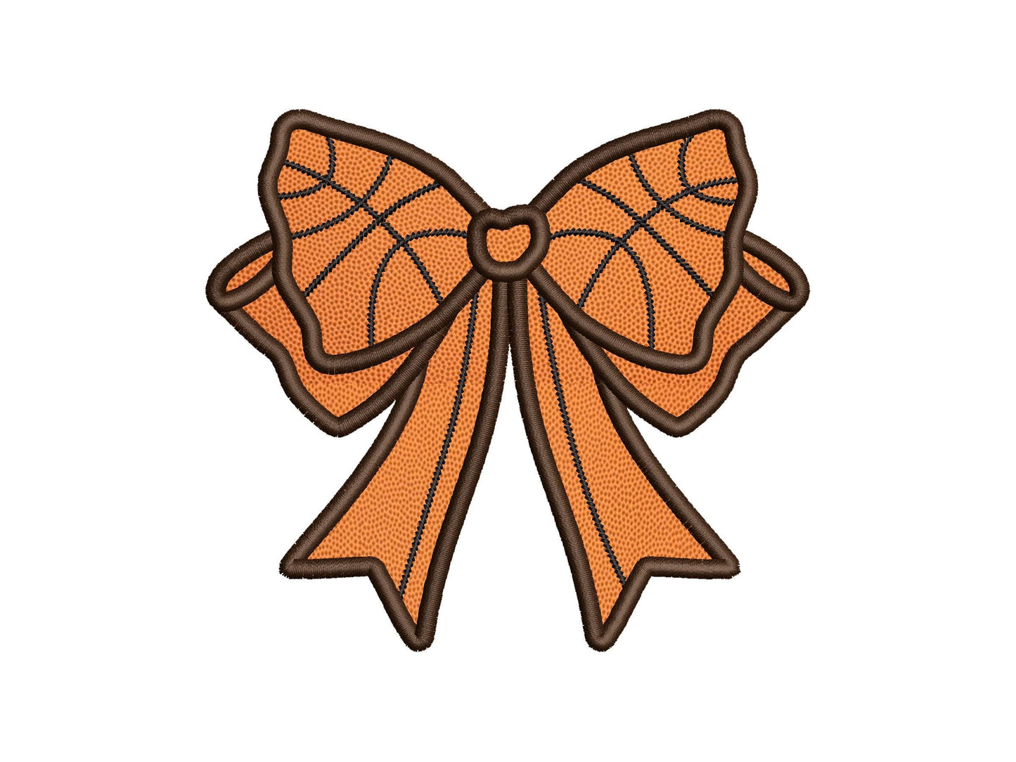 Basketball Side Bow Applique