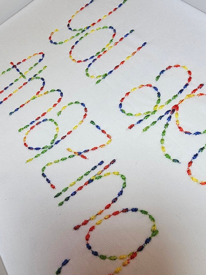 Hand Stitch Effect Font